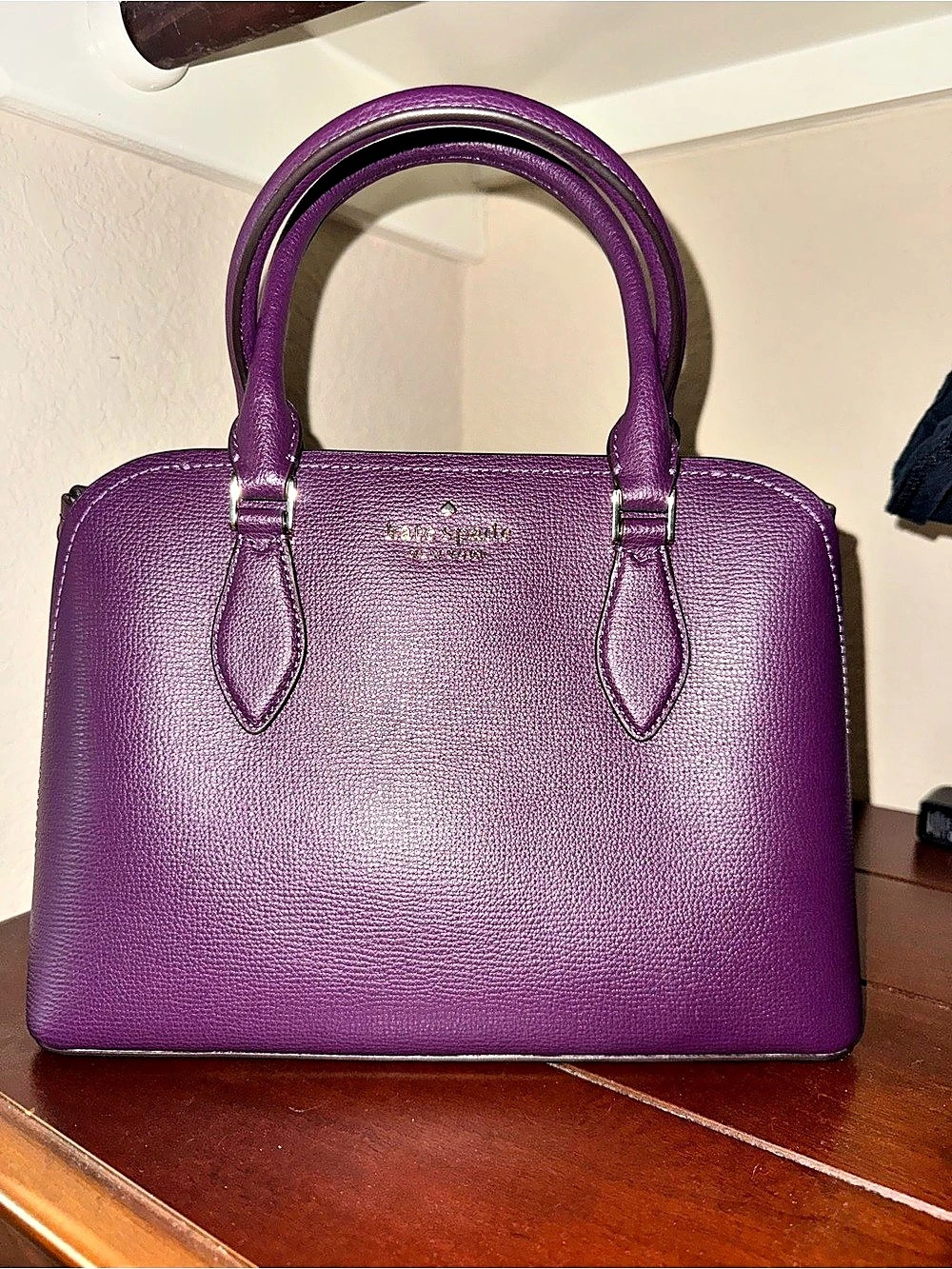 Kate Spade Darcy Small Satchel in Plum